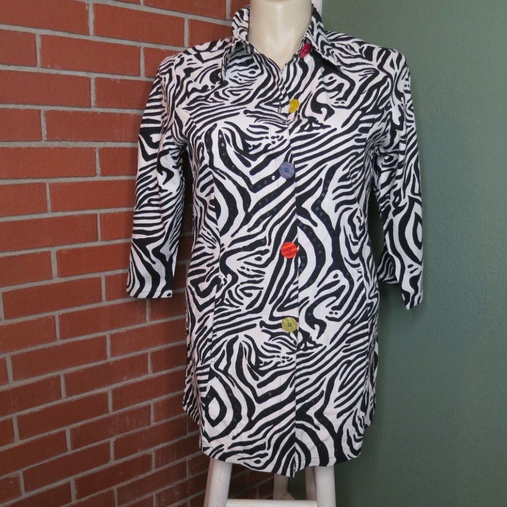 Gaudy Couture Animal Print Jacket Large
